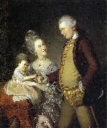 Charles Willson Peale Portrait of John and Elizabeth Lloyd Cadwalader and their Daughter Anne oil painting